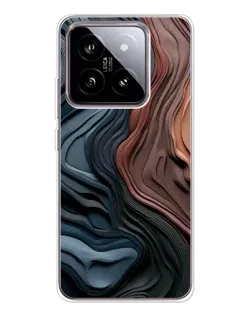 Чохол для Xiaomi 15 з картинкою «Кольорові хвилі каньйону»