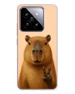 Чохол для Xiaomi 15 з картинкою «Капібара вікторія»