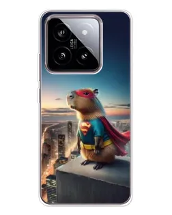 Чохол для Xiaomi 15 з картинкою «Капі-мен супергерой»