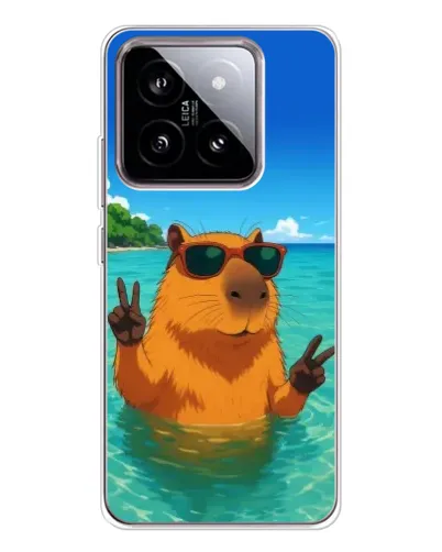Чохол для Xiaomi 15 з картинкою «Морська капібара»