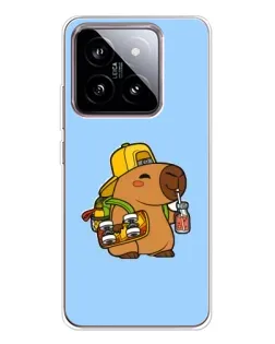 Чохол для Xiaomi 15 з картинкою «Капібара на скейті»