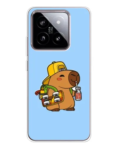 Чохол для Xiaomi 15 з картинкою «Капібара на скейті»