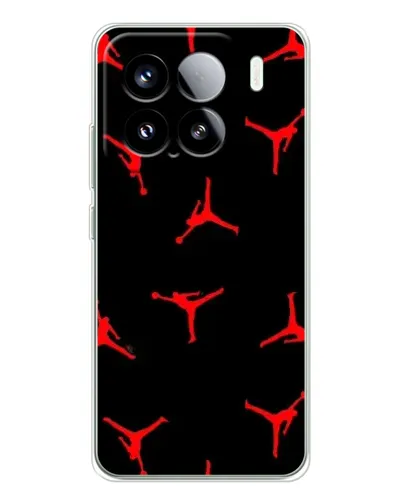 Чехол для Xiaomi 15S Pro с картинкой «Jordan Red Pattern» Чехол для Xiaomi 15S Pro с картинкой «Jordan Red Pattern»