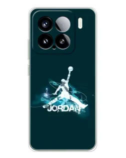 Чехол для Xiaomi 15S Pro с картинкой «Jordan Blue Fire»