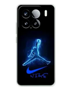 Чехол для Xiaomi 15S Pro с картинкой «Jordan Neon Blue»