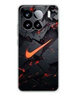 Чехол для Xiaomi 15S Pro с картинкой «Nike — эффект разломов»