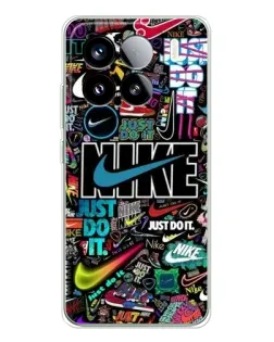 Чехол для Xiaomi 15S Pro с картинкой «Яркий коллаж Nike»