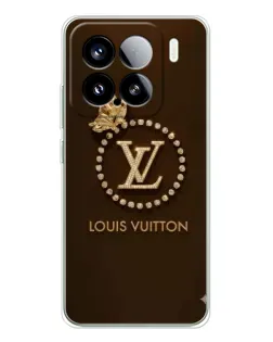 Чехол для Xiaomi 15S Pro с картинкой «LV — золотая печать»