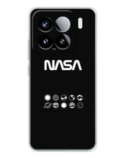 Чехол для Xiaomi 15S Pro с картинкой «NASA — технический принт»
