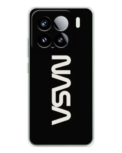 Чехол для Xiaomi 15S Pro с картинкой «NASA — вертикальный логотип»