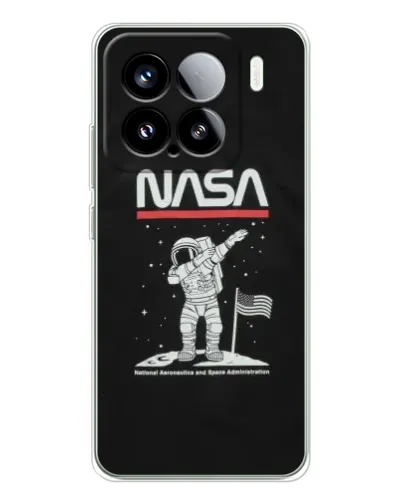 Чехол для Xiaomi 15S Pro с картинкой «NASA — шагаем по Луне»
