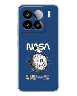 Чехол для Xiaomi 15S Pro с картинкой «NASA — лунная миссия»