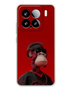 Чохол для Xiaomi 15S Pro з картинкою «Bored Ape в червоному» Чохол для Xiaomi 15S Pro з картинкою «Bored Ape в червоному»