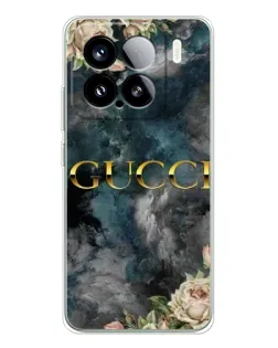 Чехол для Xiaomi 15S Pro с картинкой «Абстрактные цветы Gucci»