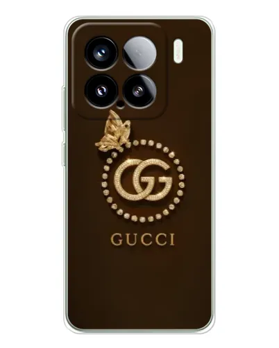 Чехол для Xiaomi 15S Pro с картинкой «Gucci — золотая бабочка» Чехол для Xiaomi 15S Pro с картинкой «Gucci — золотая бабочка»