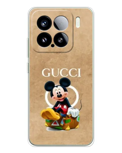 Чехол для Xiaomi 15S Pro с картинкой «Микки Маус Gucci — крафт» Чехол для Xiaomi 15S Pro с картинкой «Микки Маус Gucci — крафт»