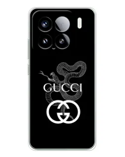 Чехол для Xiaomi 15S Pro с картинкой «Gucci — серебряная змея»
