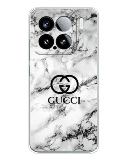 Чехол для Xiaomi 15S Pro с картинкой «Gucci — мраморный шик»