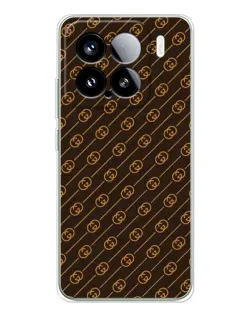Чехол для Xiaomi 15S Pro с картинкой «Gucci — золотые диагонали»
