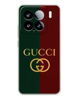 Чехол для Xiaomi 15S Pro с картинкой «Gucci — темно-зеленый градиент»