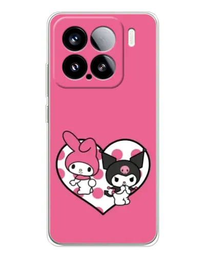 Чехол для Xiaomi 15S Pro с картинкой «Kuromi и My Melody» Чехол для Xiaomi 15S Pro с картинкой «Kuromi и My Melody»