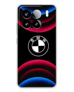Чохол для Xiaomi 15S Pro з картинкою «Логотип BMW та неонові дуги»