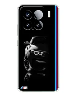Чохол для Xiaomi 15S Pro з картинкою «Силует BMW в темряві»