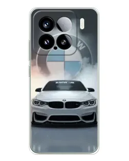 Чехол для Xiaomi 15S Pro с картинкой «BMW в белом дыму»