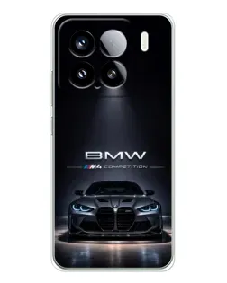 Чехол для Xiaomi 15S Pro с картинкой «BMW сквозь ночной город»