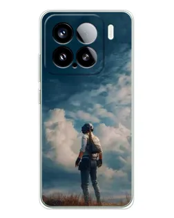 Чохол для Xiaomi 15S Pro з картинкою «Герой PUBG на скелі»
