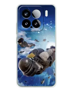 Чохол для Xiaomi 15S Pro з картинкою «Десант PUBG — стрибок»