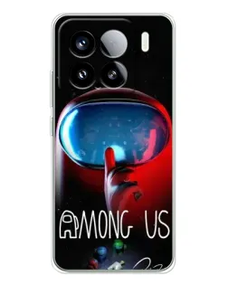 Чехол для Xiaomi 15S Pro с картинкой «Красный импостер — макро»