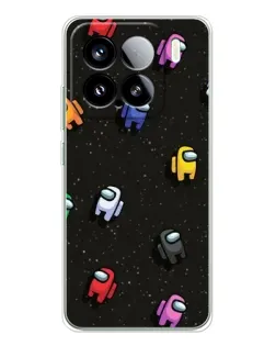 Чехол для Xiaomi 15S Pro с картинкой «Космический паттерн Among Us»