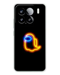 Чехол для Xiaomi 15S Pro с картинкой «Among Us неоновое сияние»