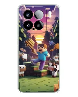 Чохол для Xiaomi 15S Pro з картинкою «Стів на фермі» Чохол для Xiaomi 15S Pro з картинкою «Стів на фермі»