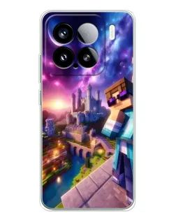 Чехол для Xiaomi 15S Pro с картинкой «Стив и космос»