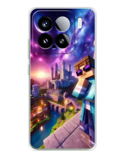 Чехол для Xiaomi 15S Pro с картинкой «Стив и космос»