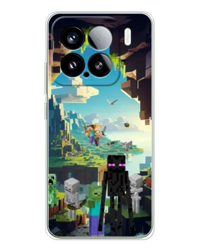 Чехол для Xiaomi 15S Pro с картинкой «Эндермен в лесу»