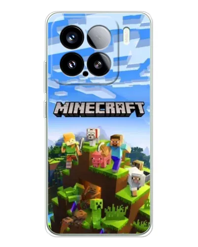 Чехол для Xiaomi 15S Pro с картинкой «Minecraft классический мир»
