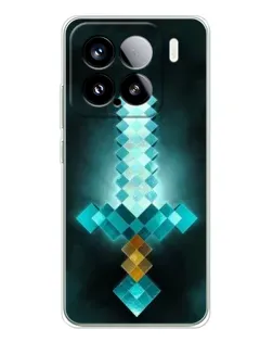 Чехол для Xiaomi 15S Pro с картинкой «Алмазный меч неон»