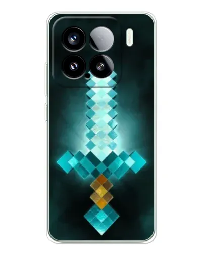 Чехол для Xiaomi 15S Pro с картинкой «Алмазный меч неон»