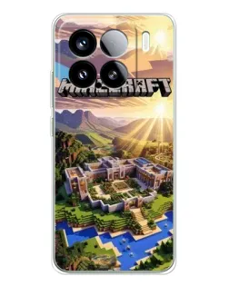 Чехол для Xiaomi 15S Pro с картинкой «Minecraft панорама»