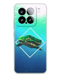 Чохол для Xiaomi 15S Pro з картинкою «Черепаха Minecraft»