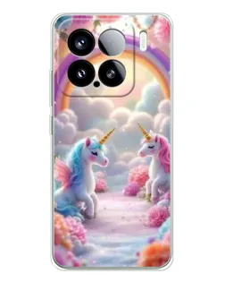 Чехол для Xiaomi 15S Pro с картинкой «Радуга и единороги» Чехол для Xiaomi 15S Pro с картинкой «Радуга и единороги»