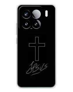 Чехол для Xiaomi 15S Pro с картинкой «Графический крест Jesus»