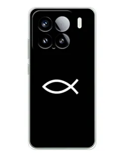 Чехол для Xiaomi 15S Pro с картинкой «Символ рыбы Jesus»