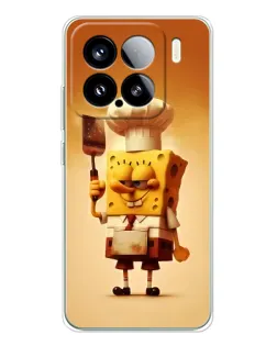 Чехол для Xiaomi 15S Pro с картинкой «Губка Боб повар»