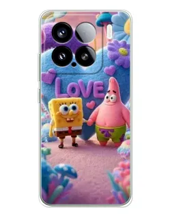 Чехол для Xiaomi 15S Pro с картинкой «Губка Боб Патрик»
