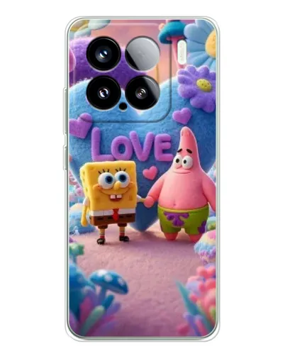 Чехол для Xiaomi 15S Pro с картинкой «Губка Боб Патрик»