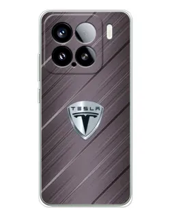 Чохол для Xiaomi 15S Pro з картинкою «Металева текстура Tesla»